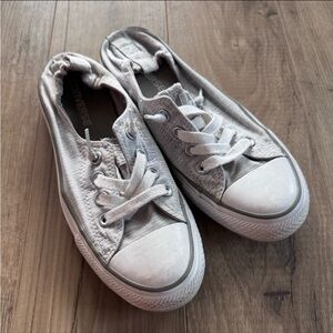 Converse Women’s ' Light Gray Canvas Sneakers